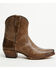 Image #1 - Cleo + Wolf Women's Fern Western Booties - Square Toe, Chocolate, hi-res