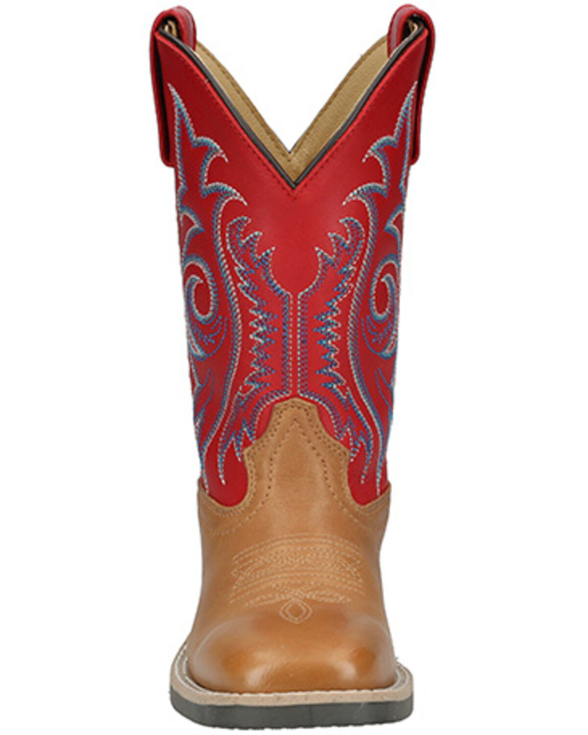 Image #4 - Smoky Mountain Little Boys' Barrett Western Boots - Broad Square Toe, Tan, hi-res