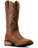 Image #1 - Ariat Men's Ricochet Performance Western Boots - Broad Square Toe, Brown, hi-res