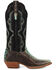 Image #2 - Dan Post Women's Sunset Rider Exotic Python Western Boots - Snip Toe, Black/turquoise, hi-res