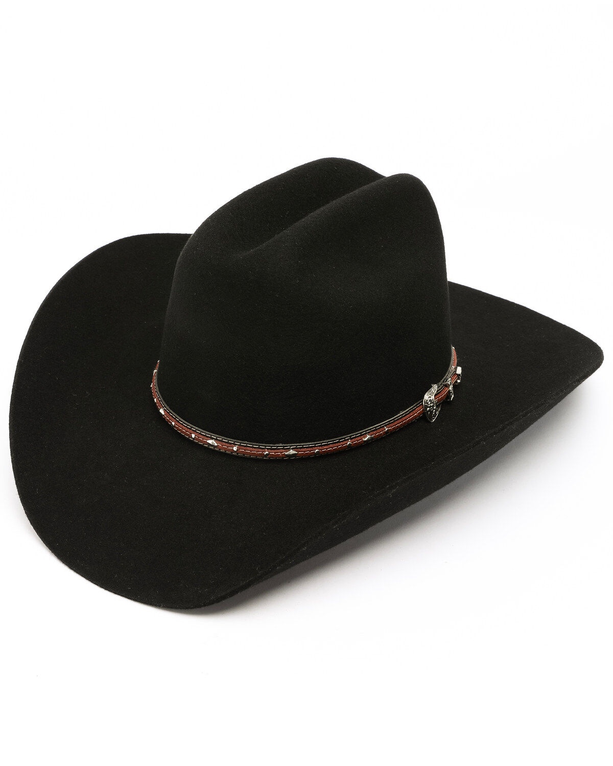 Cody James Range Rider Wool Felt Cowboy Hat, Black, hi-res