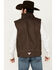 Image #4 - Cowboy Hardware Men's Woodsman Tech Vest, Chocolate, hi-res