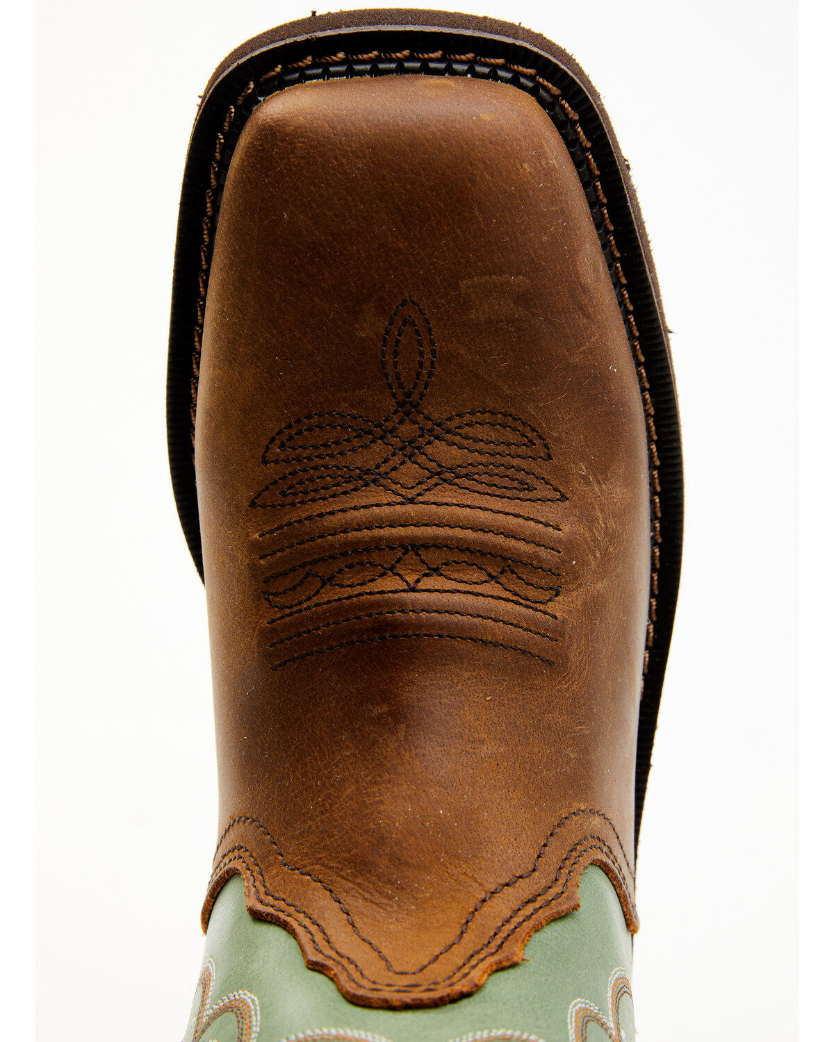 Image #6 - Justin Women's Raya Performance Western Boots - Broad Square Toe, Brown, hi-res