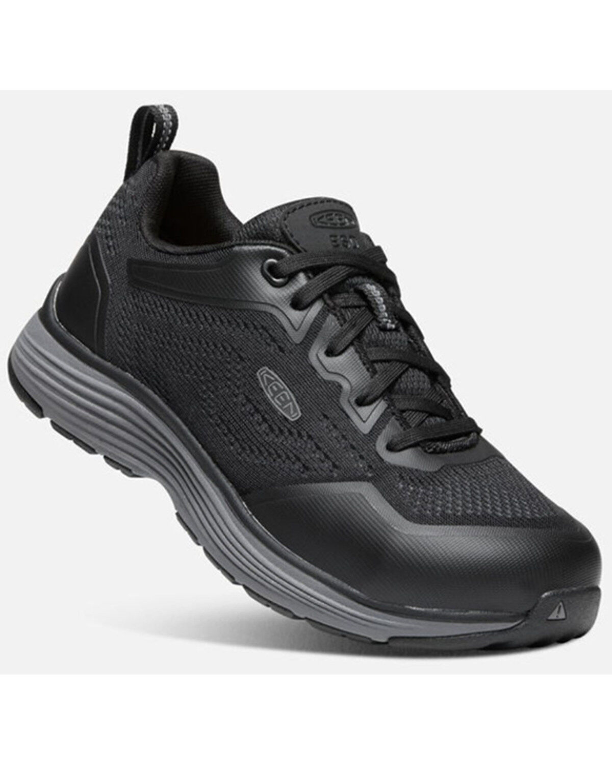 Image #1 - Keen Women's Sparta II ESD Lace-Up Work Sneakers - Aluminum Toe, Black, hi-res