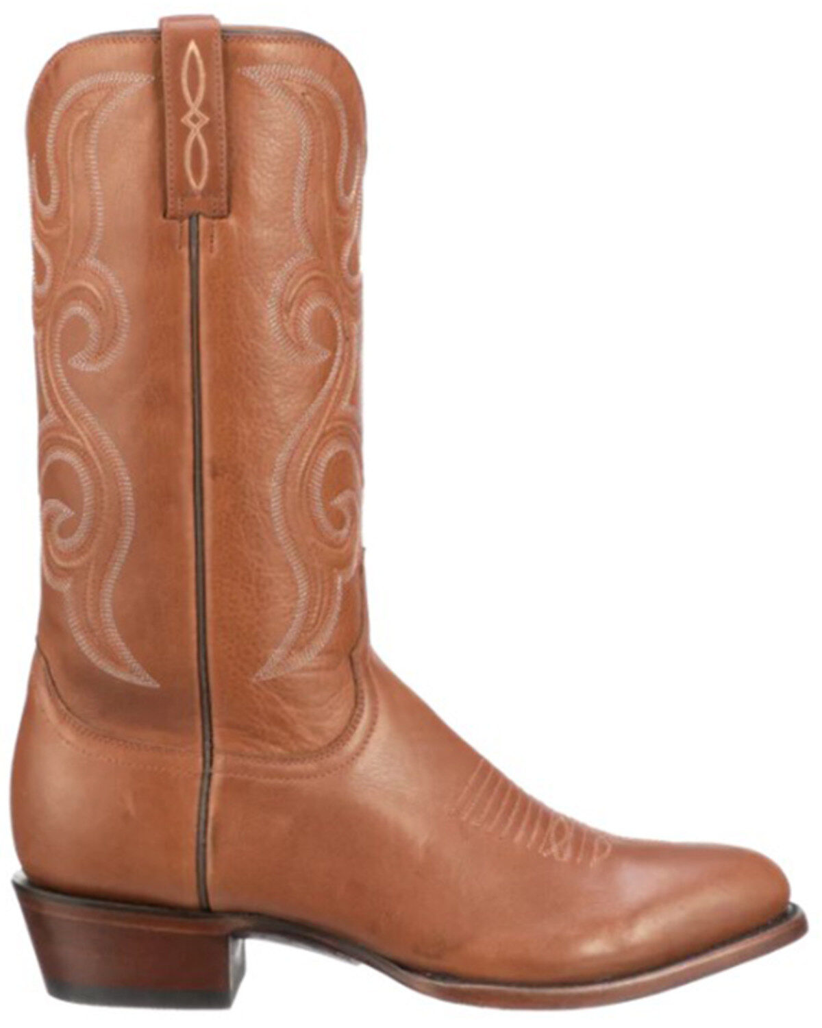 Lucchese Men's Baker Western Boots - Round Toe, Brown, hi-res