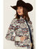 Image #2 - Shyanne Women's Maya Southwestern Print Softshell Bomber Jacket , Cream, hi-res