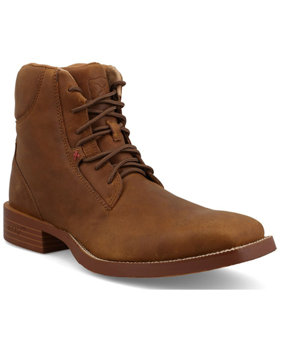 Image #1 - Twisted X Men's 6" Tech X&trade; Lace Up Casual Boots - Broad Square Toe, Tan, hi-res