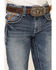 Image #2 - Ariat Boys' B4 Coltrane Durango Relaxed Bootcut Jeans, Indigo, hi-res