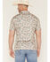 Image #4 - Burlebo Men's Deer Camo Print Short Sleeve Button-Down Stretch Polo Shirt, Camouflage, hi-res