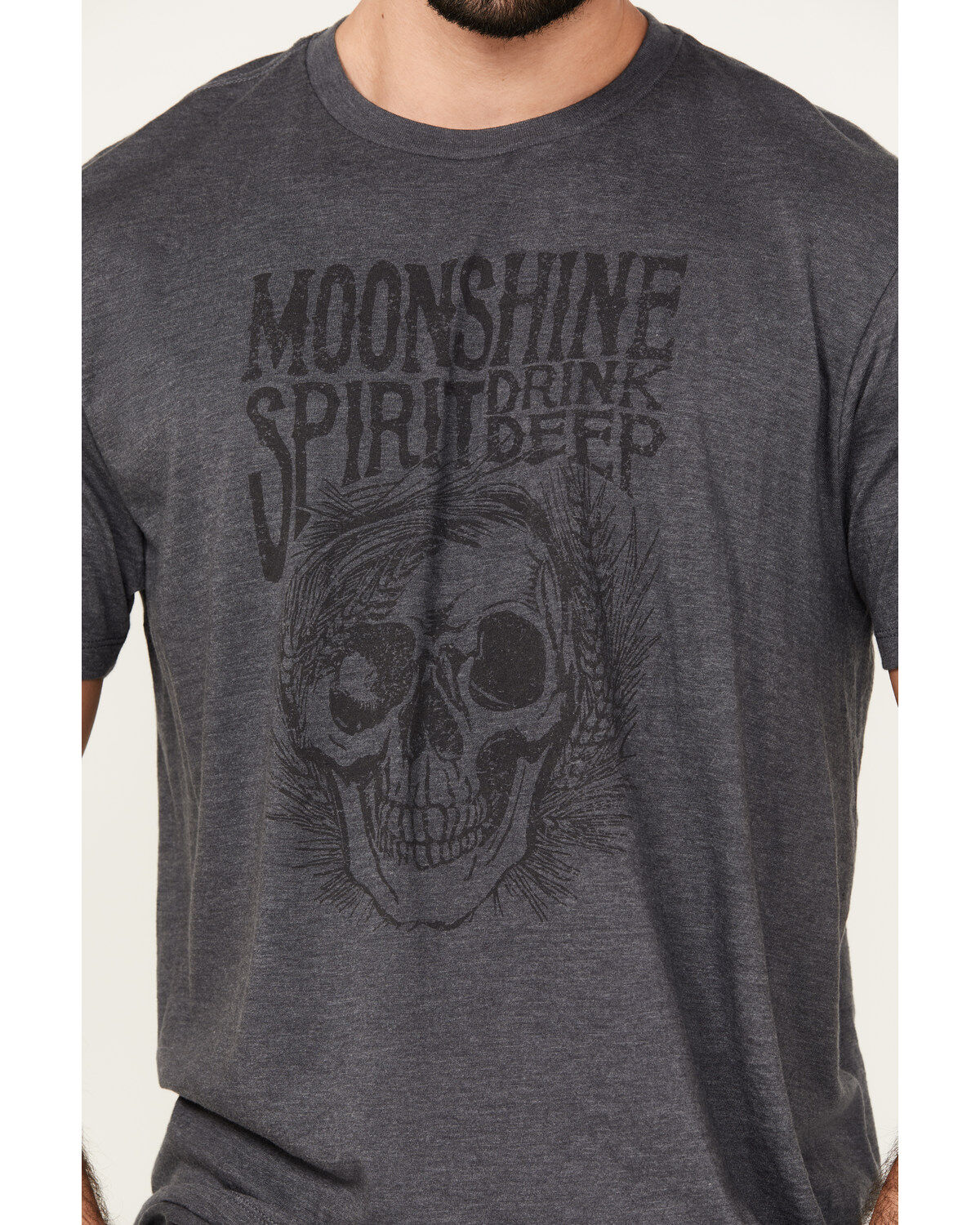Image #3 - Moonshine Spirit&reg; Men's Drink Deep Short Sleeve Graphic T-Shirt, Charcoal, hi-res