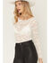 Image #4 - Idyllwind Women's Lace Long Sleeve Shirt, Ivory, hi-res