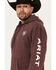 Image #2 - Ariat Men's Logo Sleeve Hooded Sweatshirt - Tall, , hi-res