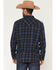 Image #4 - Moonshine Spirit&reg; Men's Stage Light Plaid Print Long Sleeve Snap Flannel Shirt, Blue, hi-res