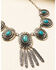 Image #3 - Shyanne Women's In The Oasis Short Concho Fringe Necklace, Silver, hi-res