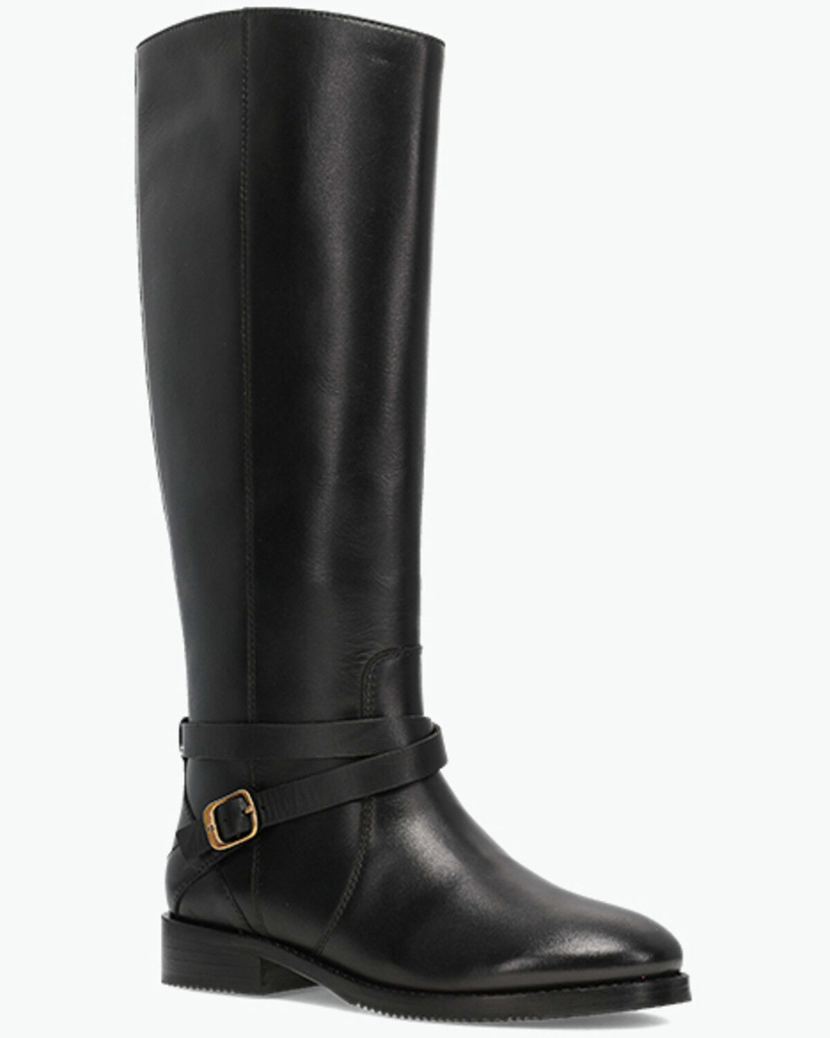 Frye Women's Melissa Belted Riding Wide Calf Fashion Boots - Round Toe, Black, hi-res
