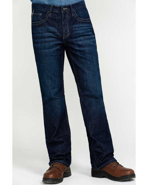 Image #2 - Cody James Men's FR Millikin Dark Slim Bootcut Work Jeans , Indigo, hi-res