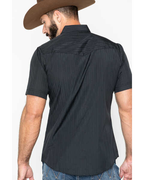 Image #3 - Ely Cattleman Men's Tone On Tone Western Shirt, Black, hi-res