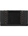 Image #1 - American West Women's Cow Town Black Tri-Fold Wallet, Black, hi-res