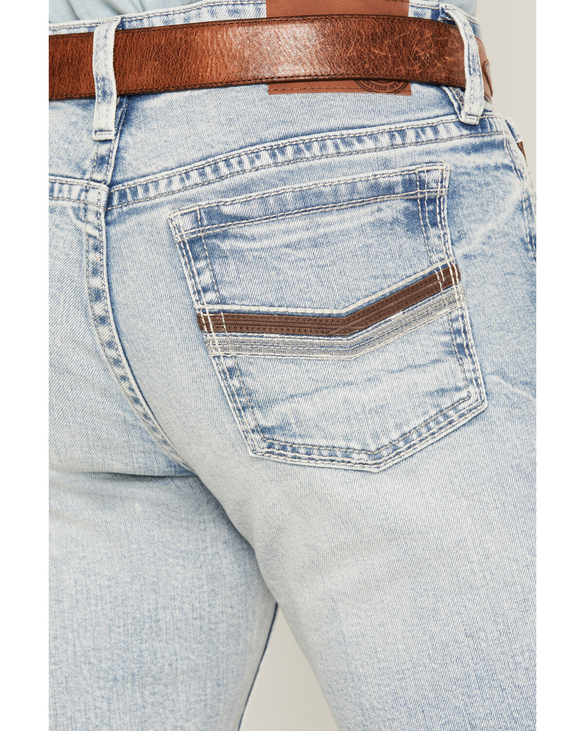 Image #4 - Cody James Men's Austin Wash Yukon Relaxed Straight Stretch Denim Jeans, Light Wash, hi-res