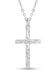 Image #2 - Montana Silversmiths Women's Gratitude Cross Necklace, Silver, hi-res