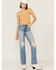 Image #4 - Shyanne Women's Ribbed Knit Sweater Tank Top, Beige/khaki, hi-res