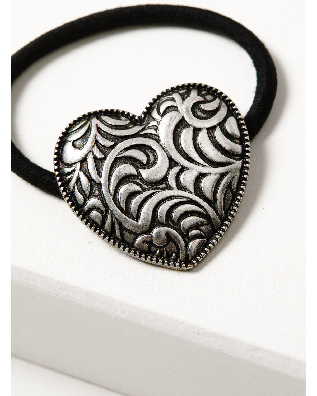 Image #2 - Shyanne Women's Kaylee Concho Hair Tie Set - 2 Piece, Silver, hi-res