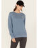 Image #1 - Carhartt Women's Tencel&trade; Fiber Series Relaxed Fit Sweatshirt, Light Blue, hi-res