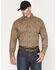 Image #1 - Ariat Men's FR Gehrig Paisley Print Long Sleeve Button-Down Work Shirt, Brown, hi-res
