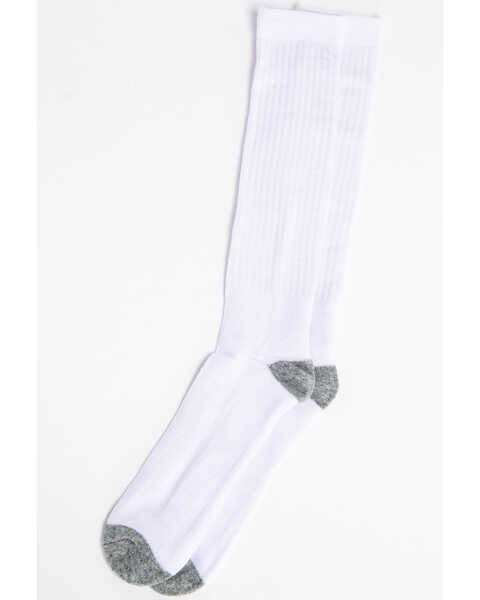 Image #1 - Cody James Men's 3-Pack Solid Boot Socks, White, hi-res