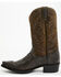 Image #3 - Dan Post Men's 12" Exotic Ostrich Western Boots - Snip Toe , Grey, hi-res