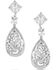 Image #1 - Montana Silversmiths Women's Moonlight Garden Crystal Earrings, Silver, hi-res