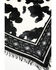 Image #4 - Idyllwind Women's Ponderosa Cow Print Bandana, Black, hi-res