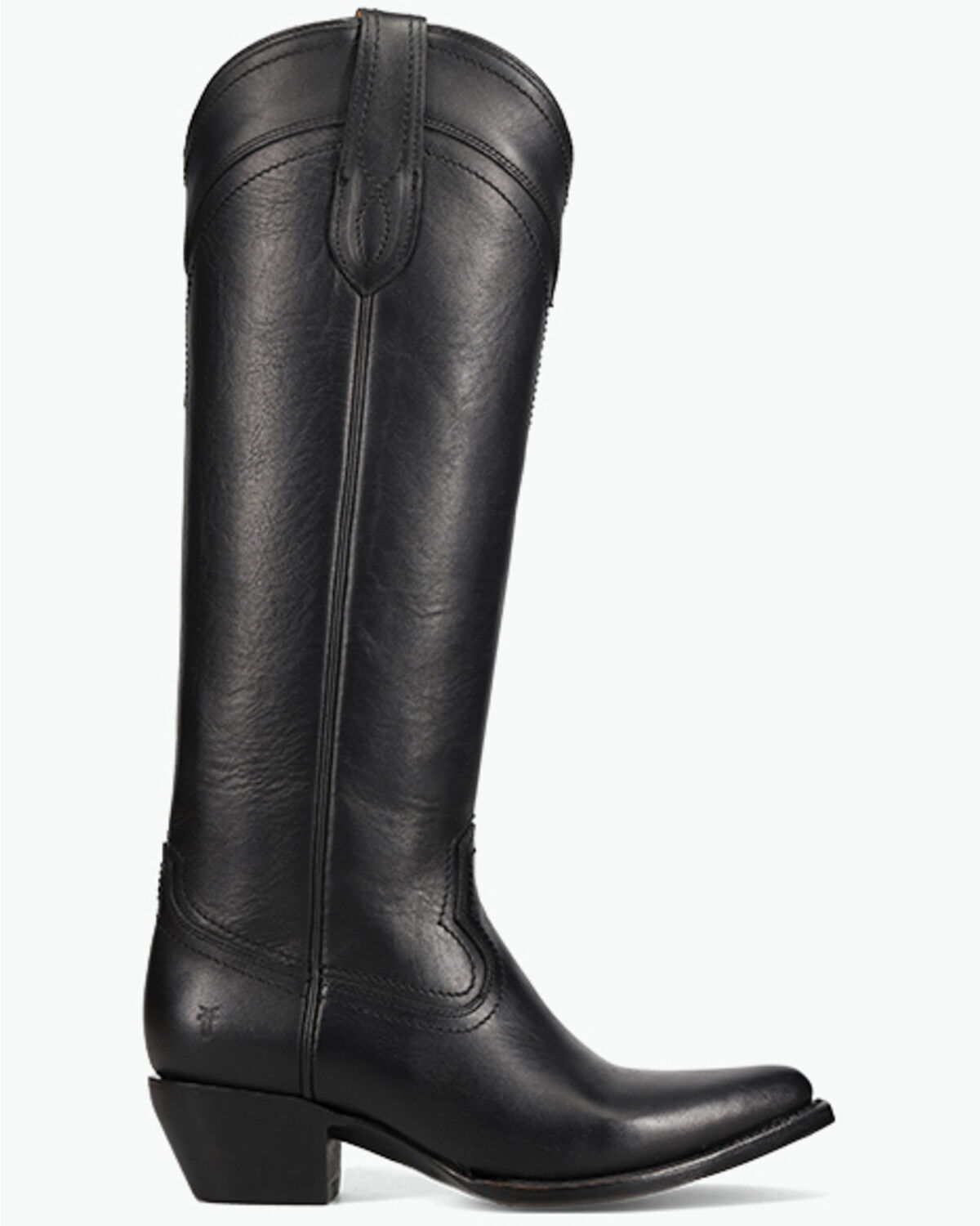 Image #2 - Frye Women's Sacha At The Knee Tall Western Boots - Snip Toe, Black, hi-res