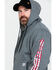 Image #5 - Wolverine Men's FR Logo Sleeve Zip-Up Work Hoodie , Ash, hi-res