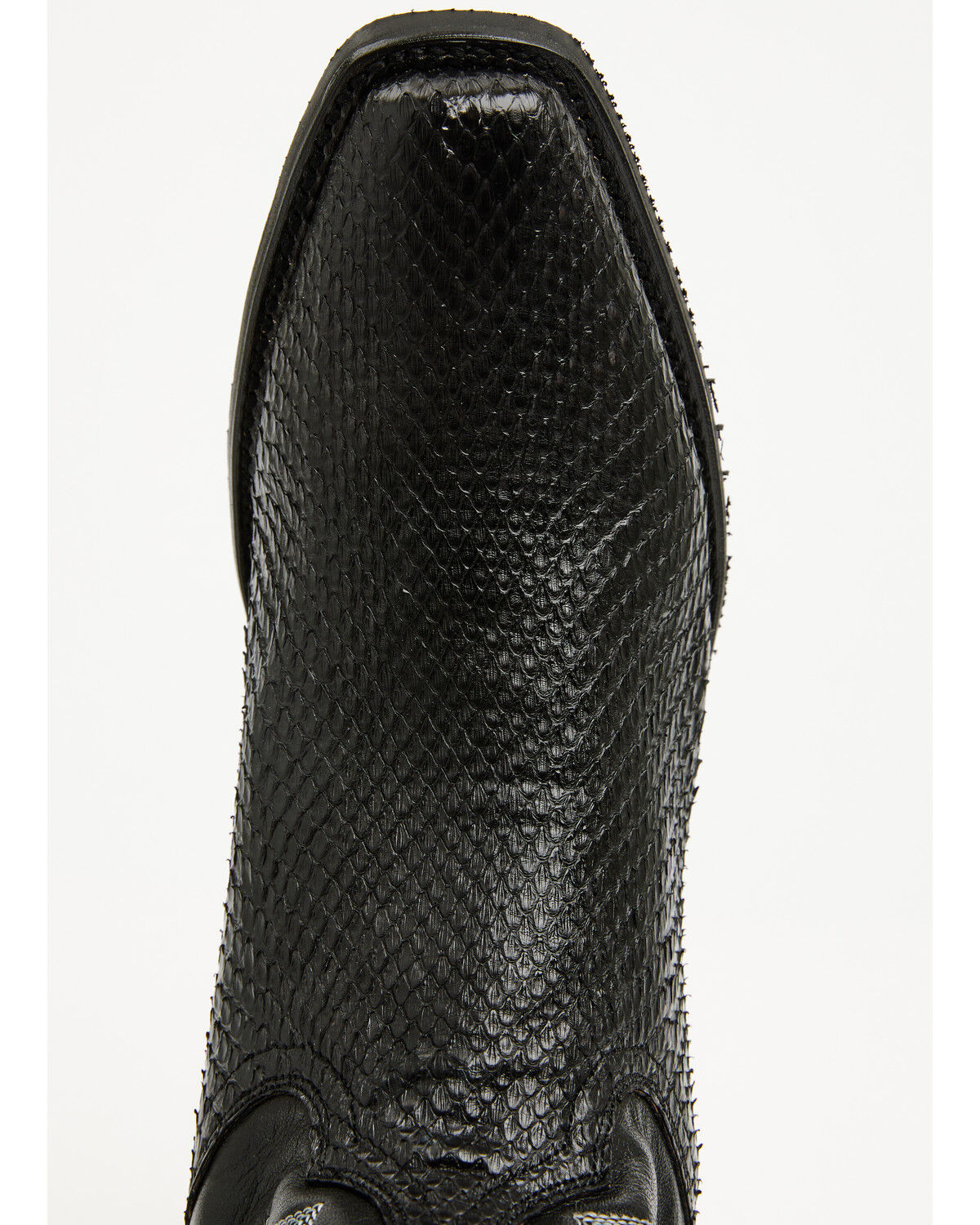 Image #6 - Dan Post Men's Exotic Python Western Boots - Square Toe, Black, hi-res