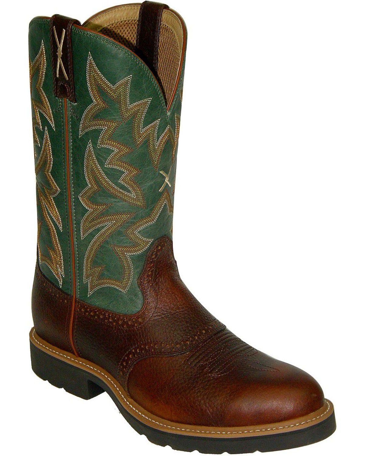 Twisted X Men's Pull-On Safety Work Boots, Cognac, hi-res