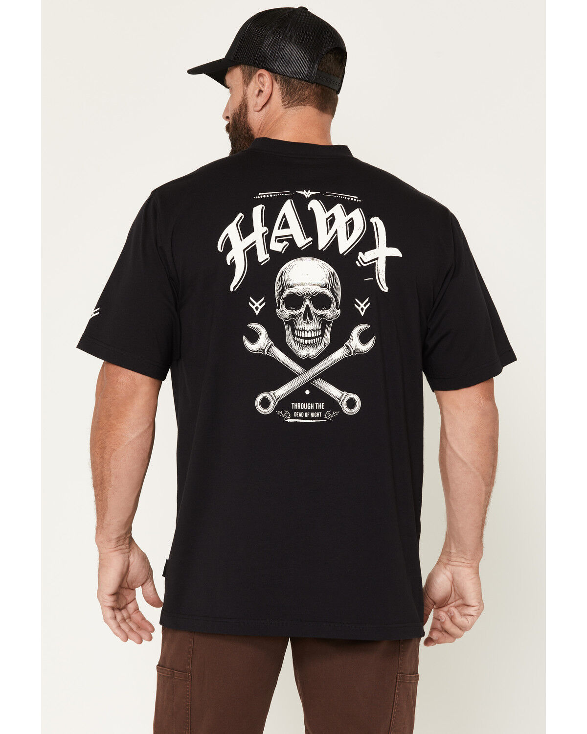 Image #1 - Hawx Men's Trade Life Short Sleeve Pocket Work T-Shirt, Black, hi-res