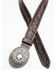 Image #2 - Justin Men's Triple T Ranch Belt, Brown, hi-res