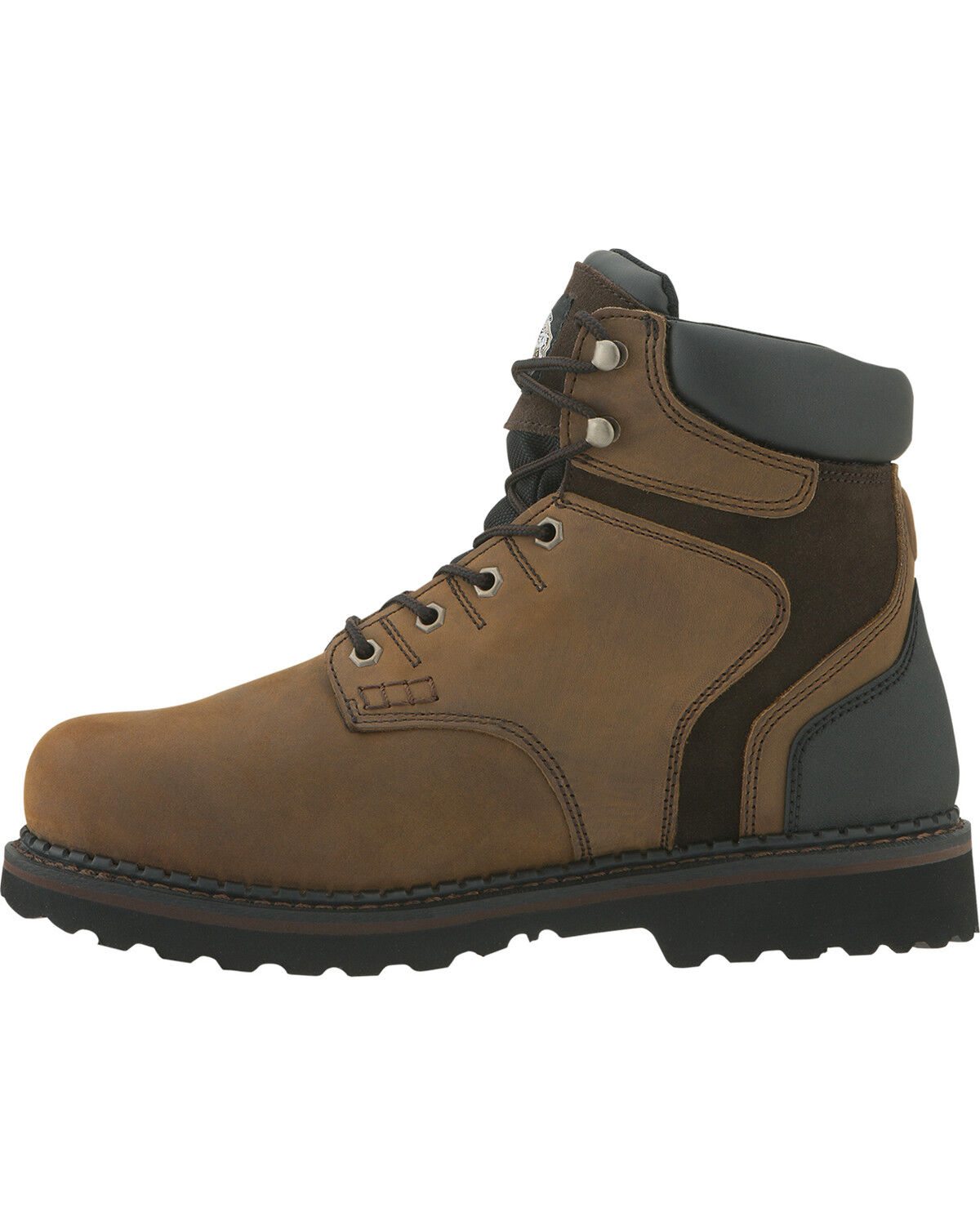 Image #3 - Georgia Boot Men's Brookville Waterproof 6" Work Boots, Dark Brown, hi-res