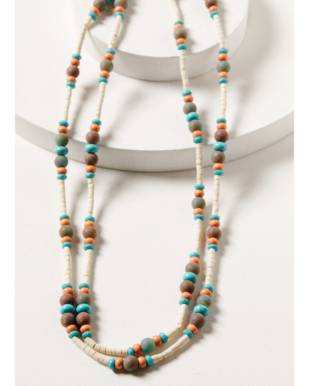 Image #1 - Shyanne Women's Wildflower Bloom Beaded Necklace, Silver, hi-res