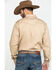 Image #3 - Wrangler Retro Men's Solid Long Sleeve Snap Western Shirt, Tan, hi-res