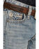 Image #2 - Rock & Roll Denim Boys' Light Wash V Stitch Bootcut Jeans , Blue, hi-res