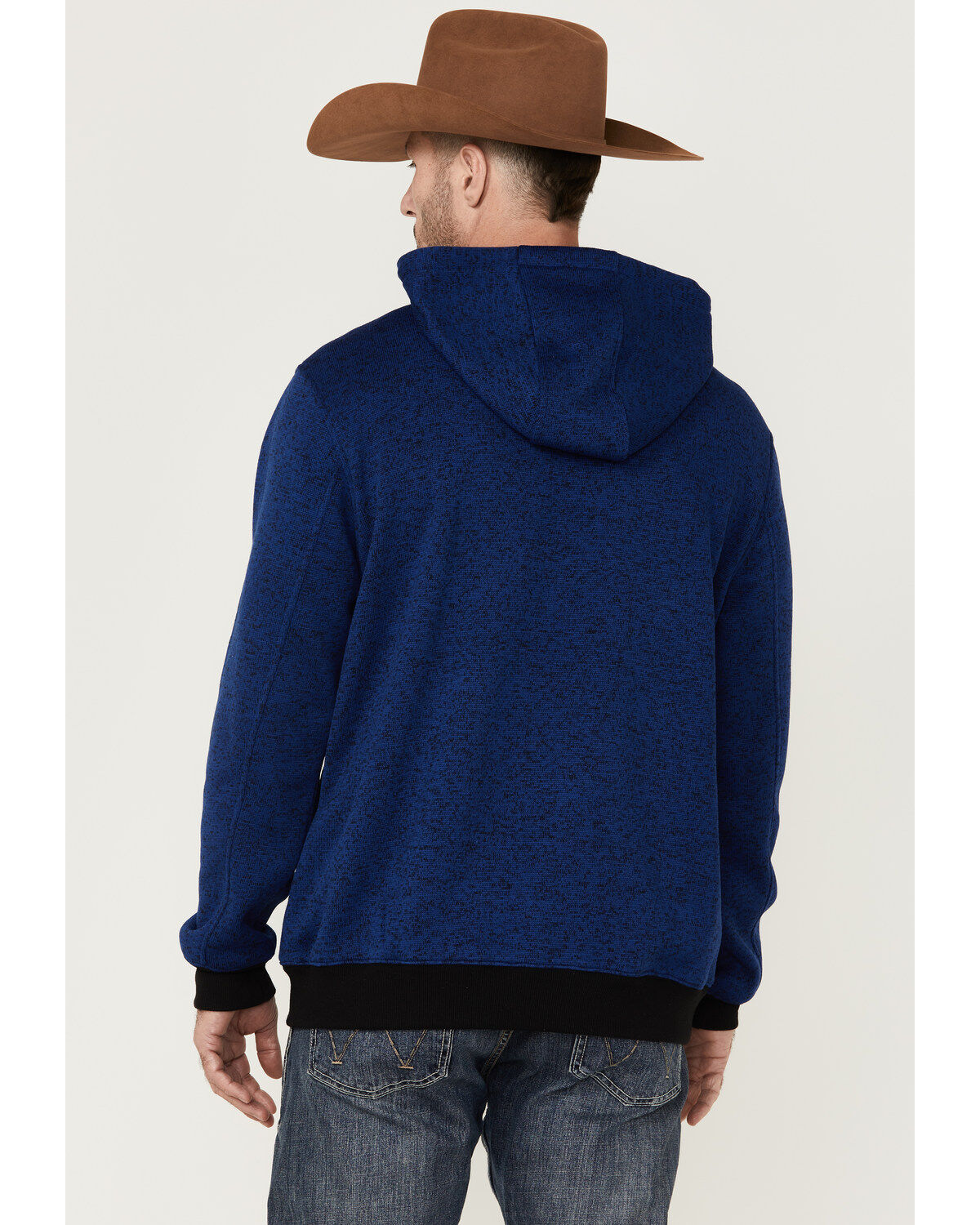 Image #5 - RANK 45&reg; Men's Ranhan Logo Hooded Sweatshirt, Blue, hi-res