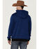 Image #5 - RANK 45&reg; Men's Ranhan Logo Hooded Sweatshirt, Blue, hi-res
