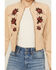 Image #3 - Shyanne Women's Embroidered Faux Suede Jacket, Tan, hi-res