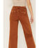 Image #4 - Cleo + Wolf Women's High Rise Distressed Stretch Loose Wide Jeans, Brown, hi-res