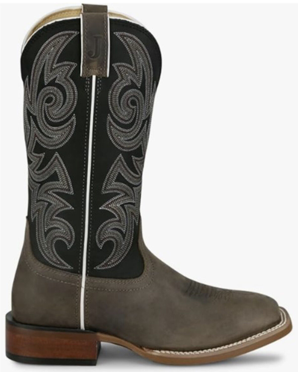 Image #2 - Justin Men's Frontier May Day Performance Western Boots - Broad Square Toe, Grey, hi-res
