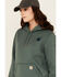 Image #2 - Carhartt Women's Relaxed Fit Midweight Logo Graphic Print Hoodie, Forest Green, hi-res