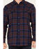 Image #3 - Moonshine Spirit&reg; Men's Fireland Dobby Plaid Print Long Sleeve Snap Western Shirt, Burgundy, hi-res