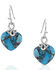 Image #1 - Montana Silversmiths Women's Untamable Heart Of Stone Earrings, Silver, hi-res